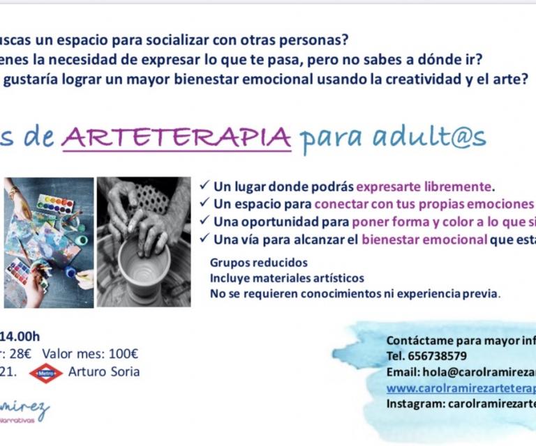 Grupos de arteterapia para adultos 